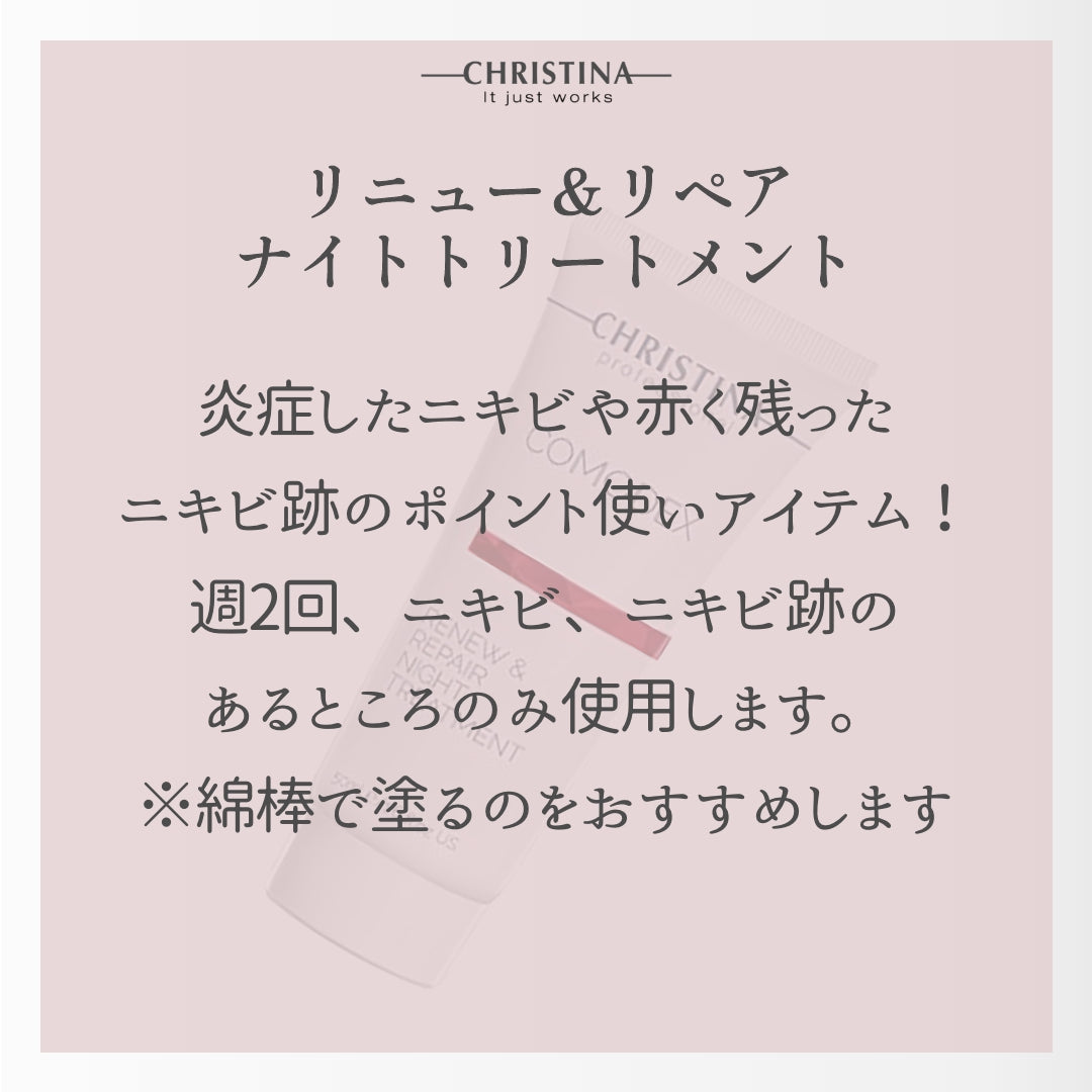 【ニキビ】【ニキビ跡】リニュー&リペアナイトトリートメント