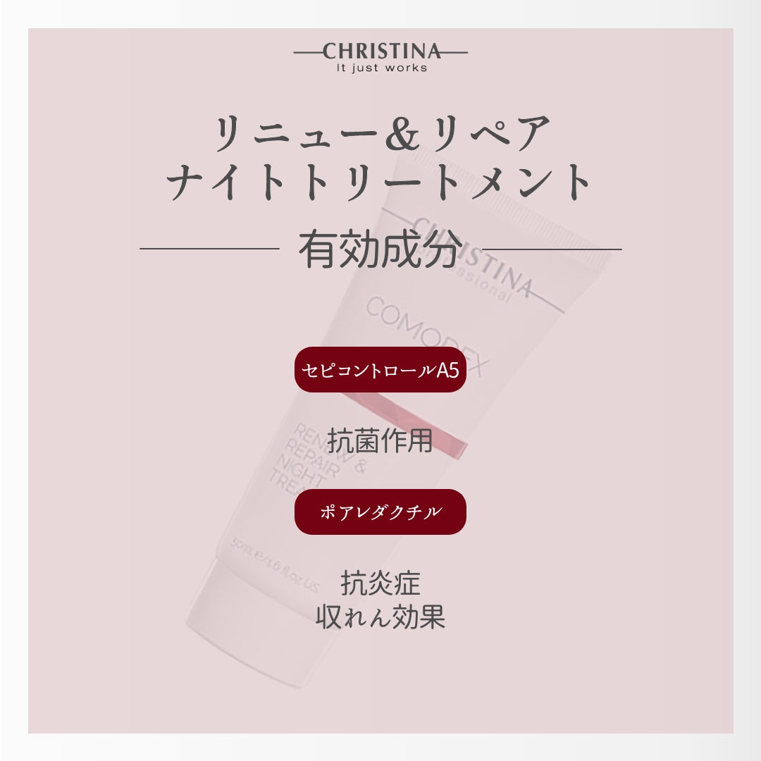 【ニキビ】【ニキビ跡】リニュー&リペアナイトトリートメント