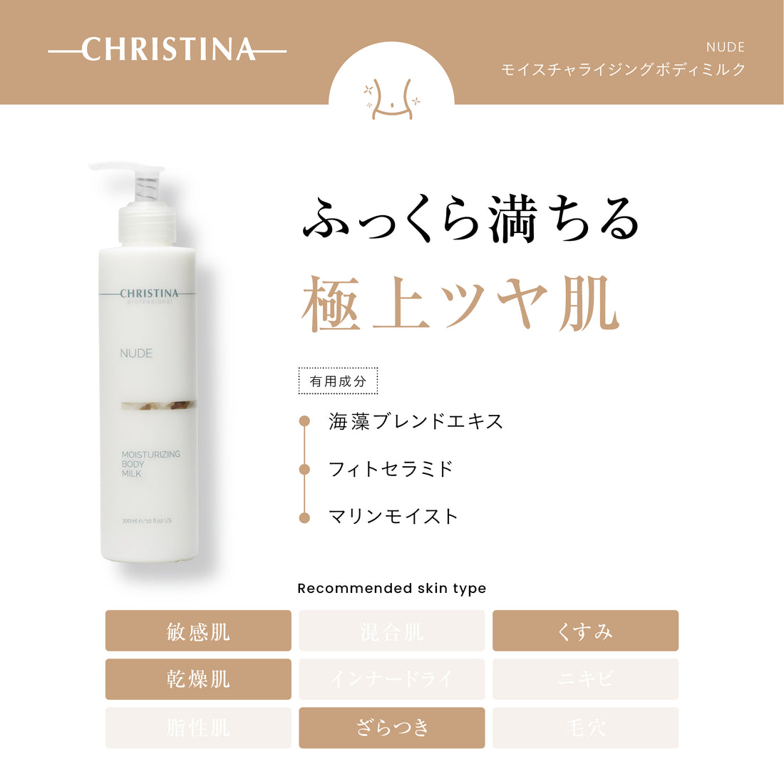 NUDE モイスチャライジングボディミルク
