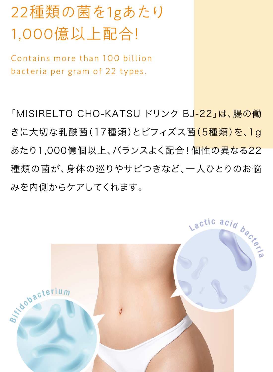 MISIRELTO | CHO-KATSUドリンク BJ-2| マンゴー&amp;オレンジ味