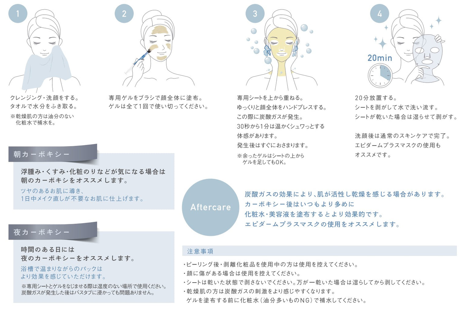 CO2トリートメント【カーボキシー炭酸パック】５回分